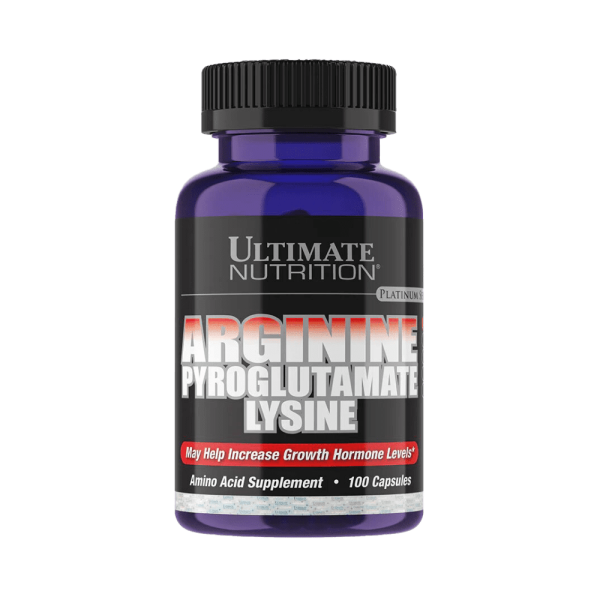 ULTIMATE NUTRITION - ARGININE - PYROGLUTAMATE - LYSINE  100 CAPSULES
