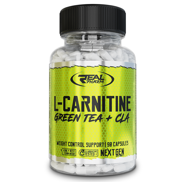 REAL PHARM - L-CARNITINE GREN TEA + CLA 90 CAPSULES