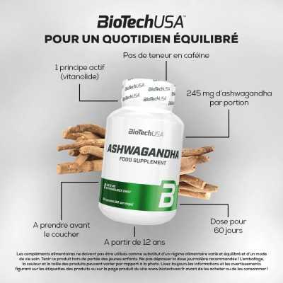BIOTECH USA- ASHWAGANDHA 60 CAPSULES