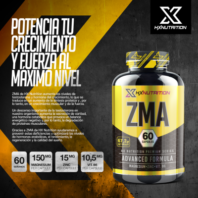 HX NUTRITION- ZMA 90 CAPSULES