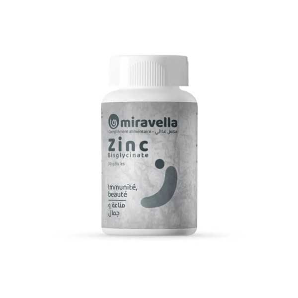 MIRAVELLA - ZINC BISGLYCINATE 30 CAPSULES