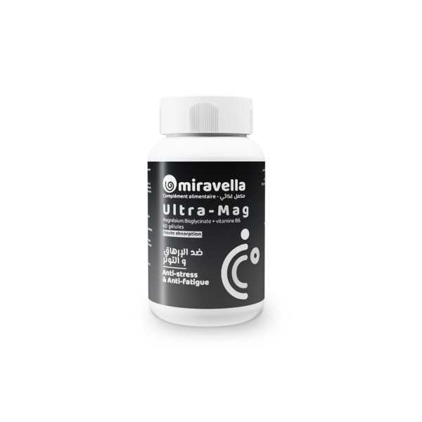 MIRAVELLA - ULTRA MAG- MAGNÉSIUM BISGLYCINATE 60 CAPSULES