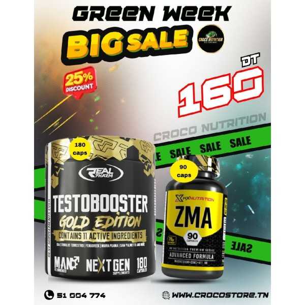 Pack Performance : TestoBooster Real Pharm + ZMA HX Nutrition
