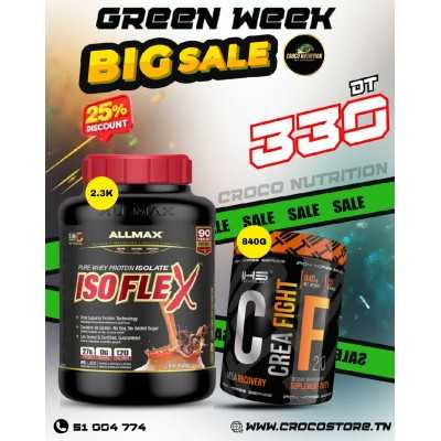 Pack Masse & Performance : Isoflex Allmax + Creatine Fight Iron Horse