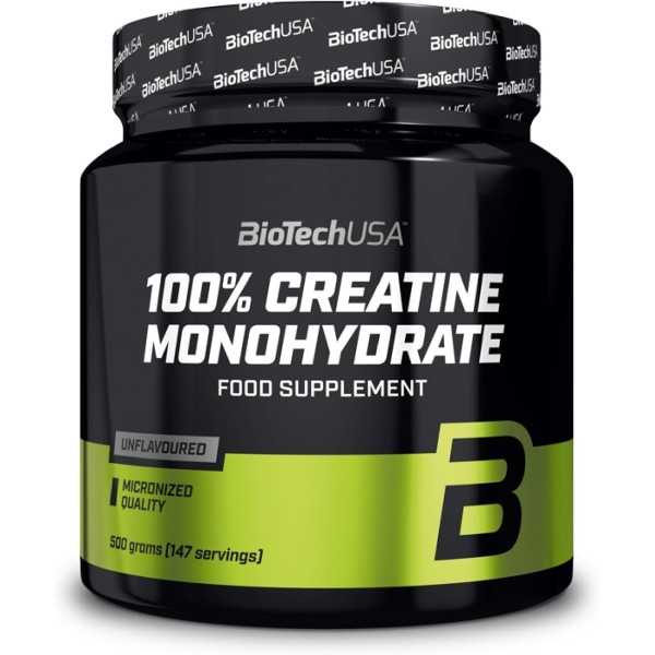 BIOTECH USA - 100% CREATINE MONOHYDRATE 500g