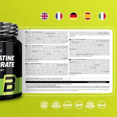 BIOTECH USA - 100% CREATINE MONOHYDRATE 500g