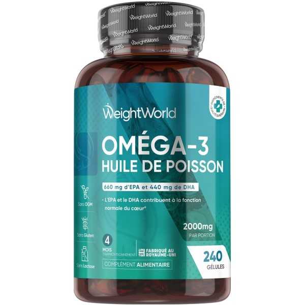 WEIGHT-WORLD OMÉGA 3 - 240 CAPSULES