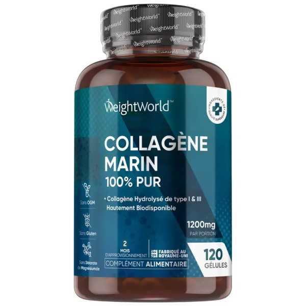 WEIGHT-WORLD -COLLAGÈNE MARIN PUR 120 CAPSULES