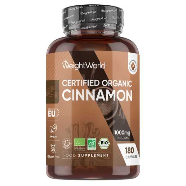 WEIGHT-WORLD -ORGANIC CINNAMON 180 CAPSULES