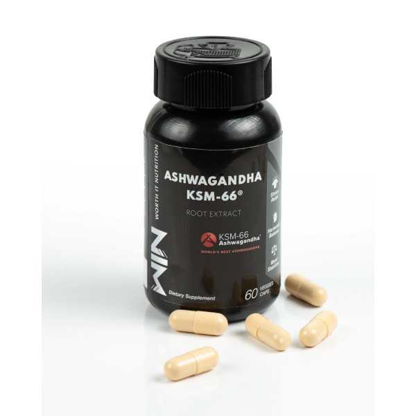 WORTH IN NUTRITION - ASHWAGANDHA KSM-66 – 60 CAPSULES