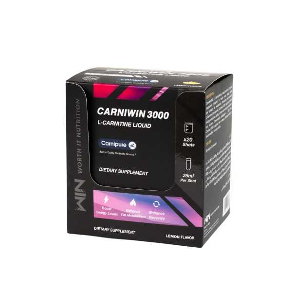 WORTH IT NUTRITION -CARNIWIN 3000 – L-CARNITINE LIQUID (CARNIPURE®)