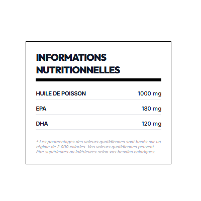 HOT Nutrition Oméga-3 90 Capsules | EPA & DHA