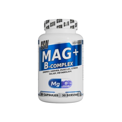 GSN - MAGNESIUM BISGLYCINATE + B-COMPLEX 30 CAPSULES