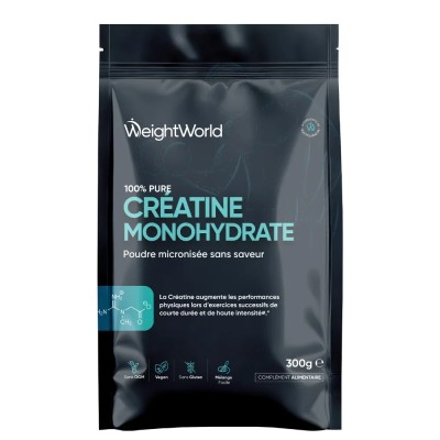 WEIGHT-WORLD -CRÉATINE MONOHYDRATE MICRONISÉE 100% PURE 300G