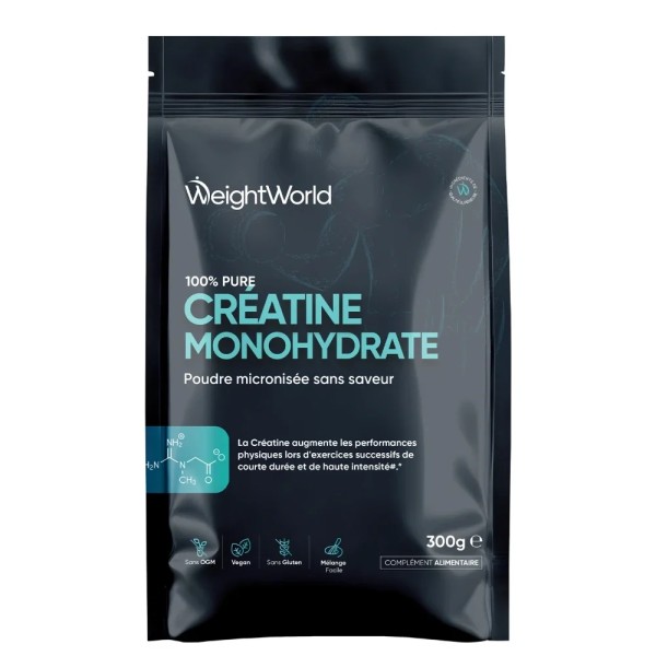 WEIGHT-WORLD -CRÉATINE MONOHYDRATE MICRONISÉE 100% PURE 300G