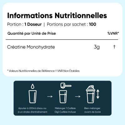 WeightWorld Créatine Monohydrate 300G | 100% Pure