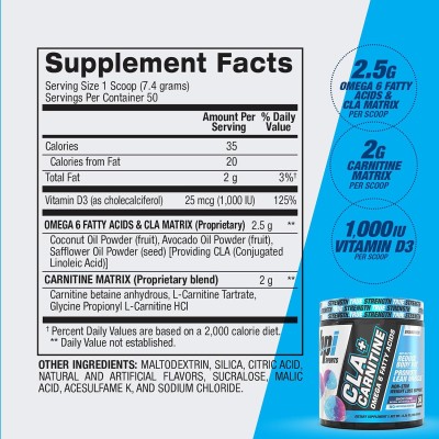 BPI SPORTS - CLA + L-CARNITINE 370G