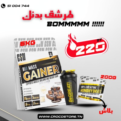 Pack Big Mass Power GSN – Big Mass Gainer + Créatine
