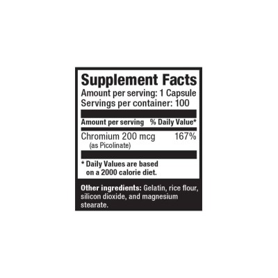 ULTIMATE NUTRITION - CHROMIUM PICOLINATE 100 CAPSULES