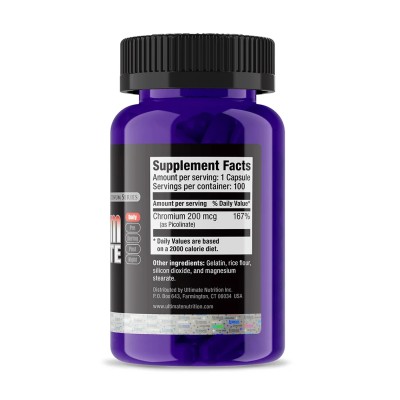 ULTIMATE NUTRITION - CHROMIUM PICOLINATE 100 CAPSULES